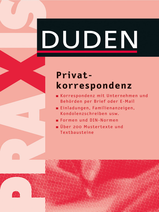 Title details for Duden Praxis--Privatkorrespondenz by Dudenredaktion - Available